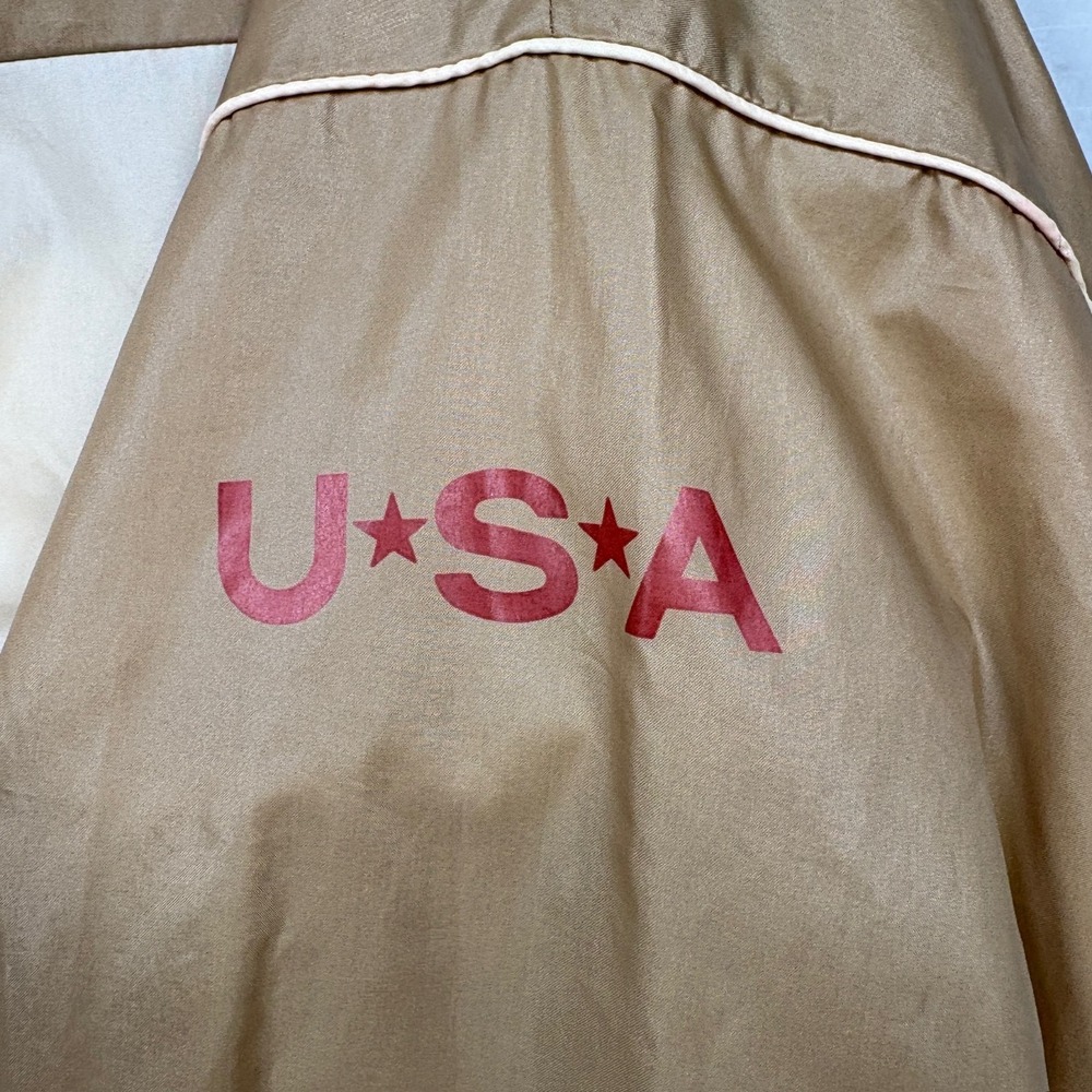 Vintage TopSpin By RSVP Anorak Windbreaker Pullover Jacket Men L Tan USA‎ 80s - Picture 8 of 13
